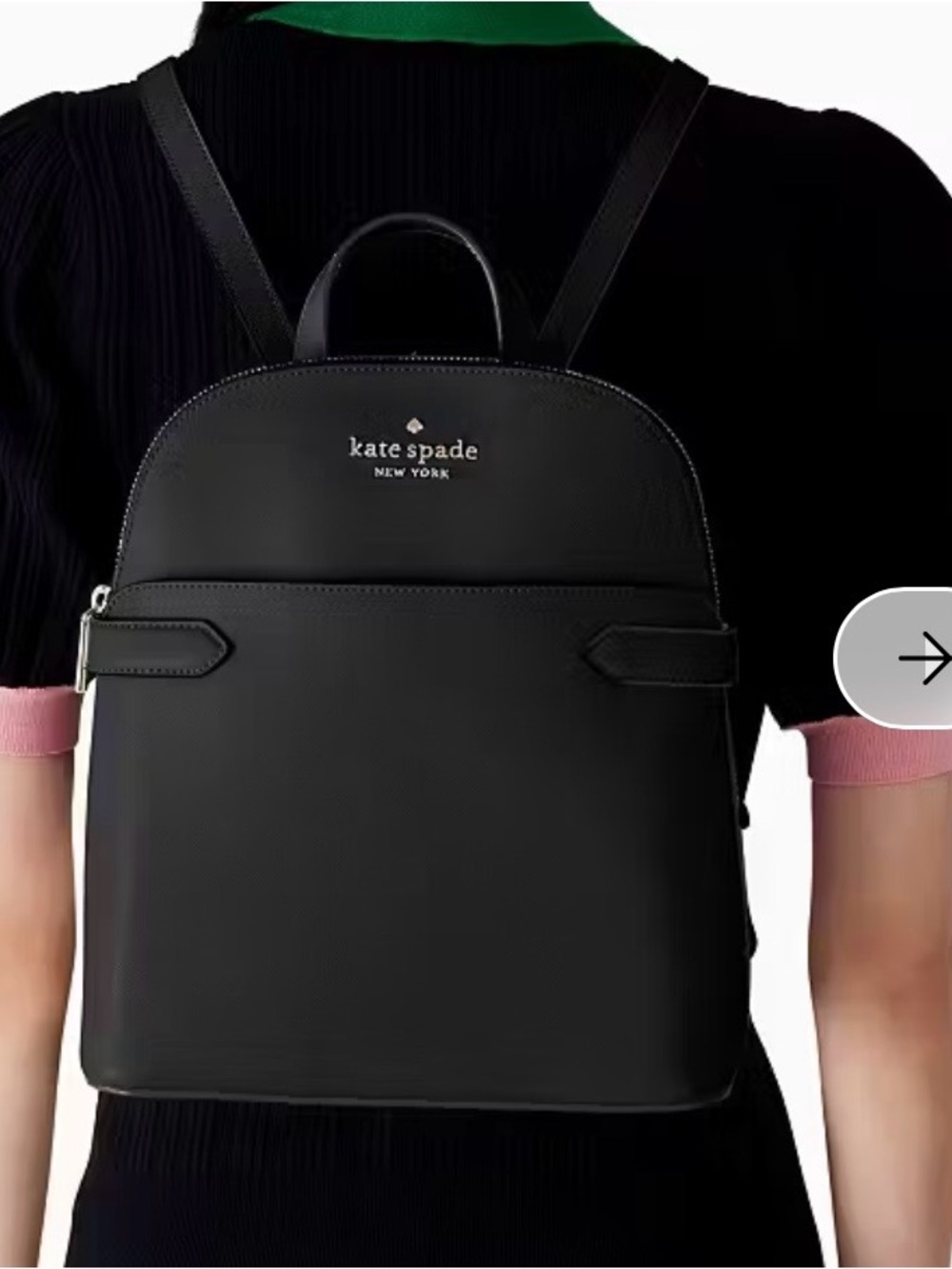 kate spade black saffiano leather backpack - Picture 4 of 8